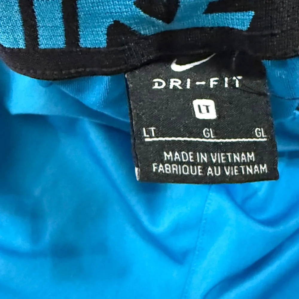 Nike Dri Fit Basketball Shorts Men Blue Athletic Gym Workout Size‎ LT GL